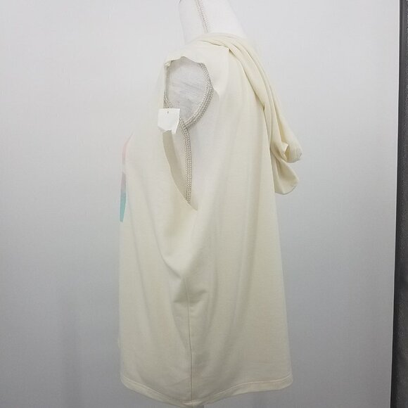 Coca-Cola Graphic Pullover Sleeveless Hooded Top - Picture 6 of 9